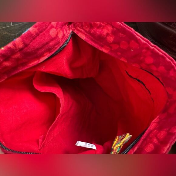 🎨 Handmade Sandur Patchwork Tote Bag from India 🧵✨ - Picture 6 of 7